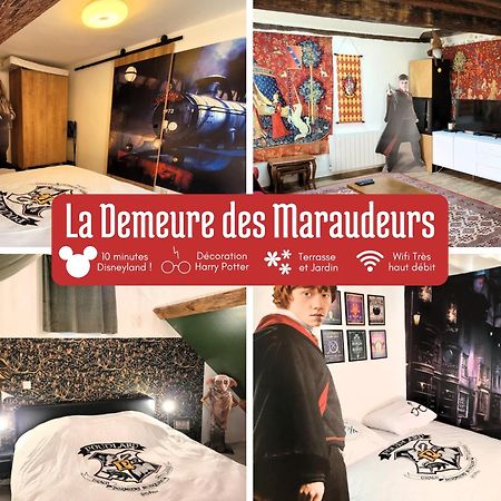 La Demeure Des Maraudeurs -10Min Disney-Jardin & Bbq Villiers-sur-Morin Bagian luar foto